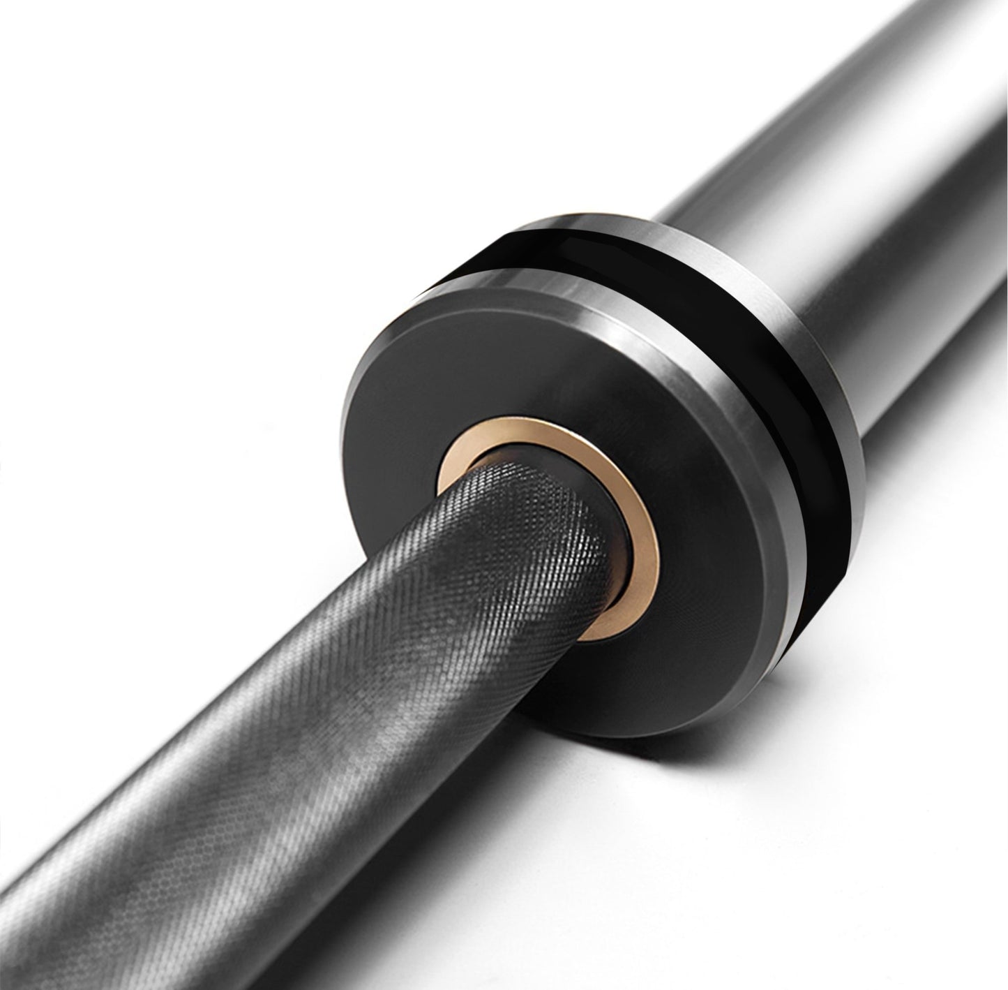 15KG Black Elite Olympic Barbell - 1500LB Capacity - 24/7 Gym Equipment