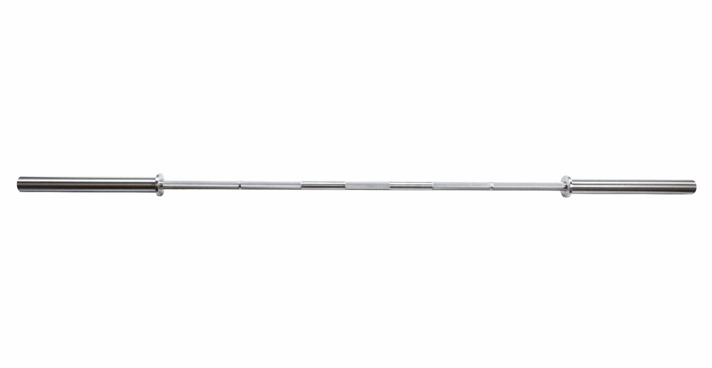 20KG Elite Olympic Power Barbell – heavy-duty bar with 2000LB (907kg) capacity, 28mm grip, high-tensile steel construction, and precision knurling. Ideal for powerlifting and Olympic weightlifting."