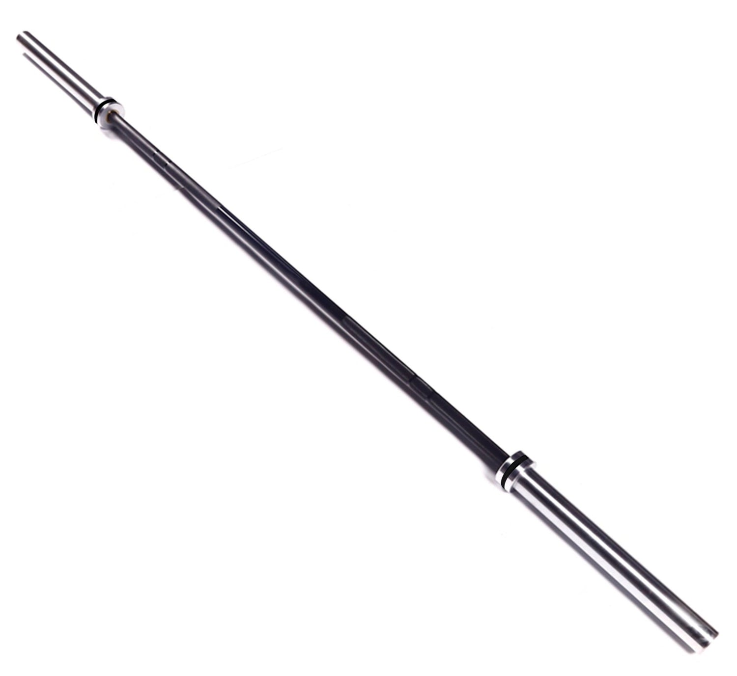 Close-up of 20KG Olympic barbell sleeve with precision needle bearings – Commercial grade weightlifting barbell Australia