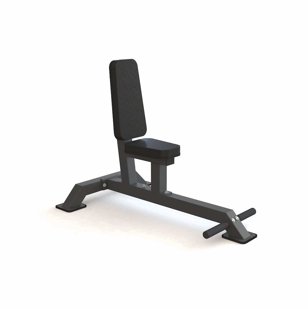 75 Degree Upright Utility Bench – heavy-duty adjustable bench for strength training, shoulder presses, and seated exercises. Durable steel frame with ergonomic padding