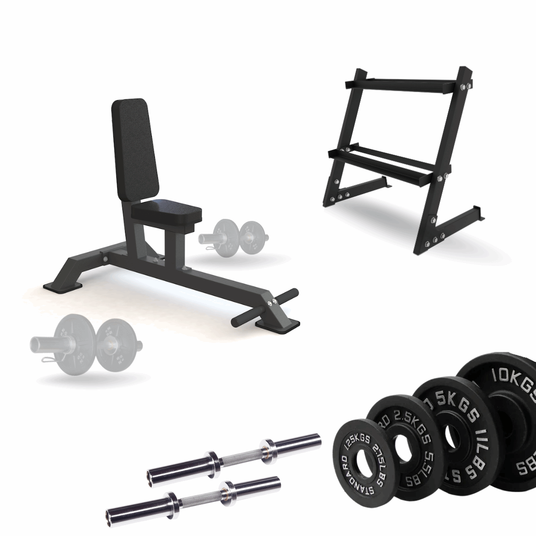75 Degree Utility Bench - Bundle - 24/7 Gym Equipment