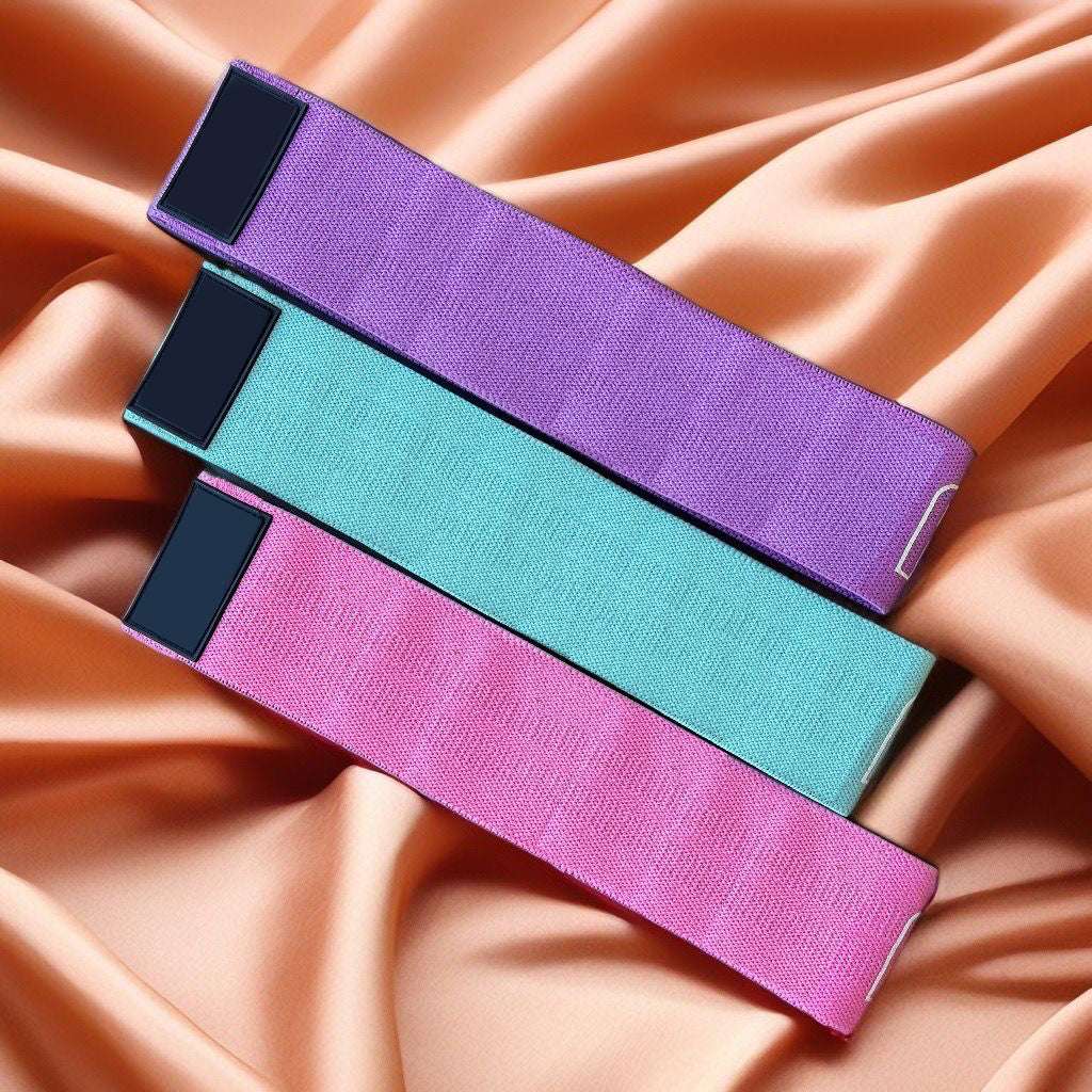 Colour Fabric Resistance Bands Set of 3