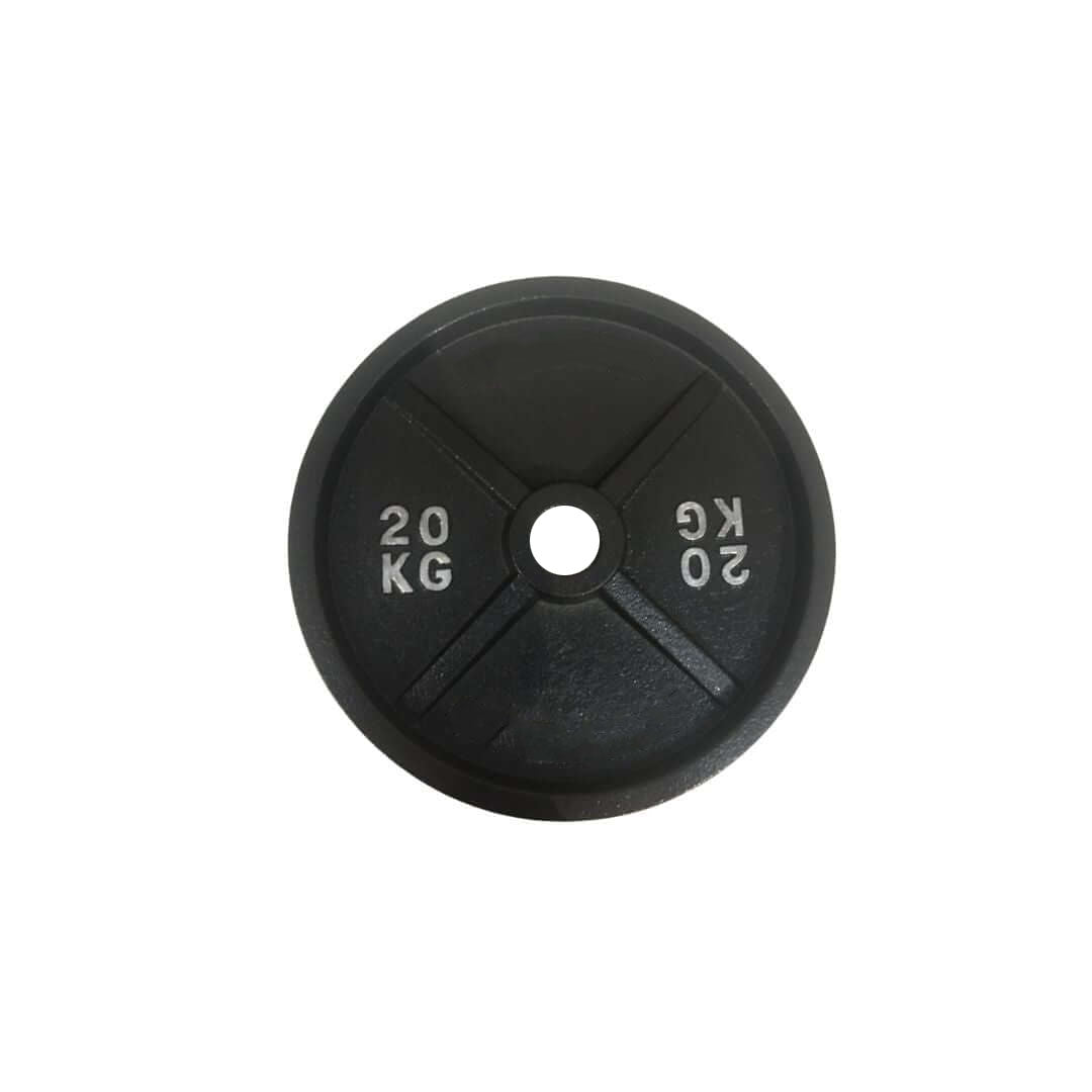 Black Cast Iron Olympic Weight Plates - 24/7 Gym Equipment