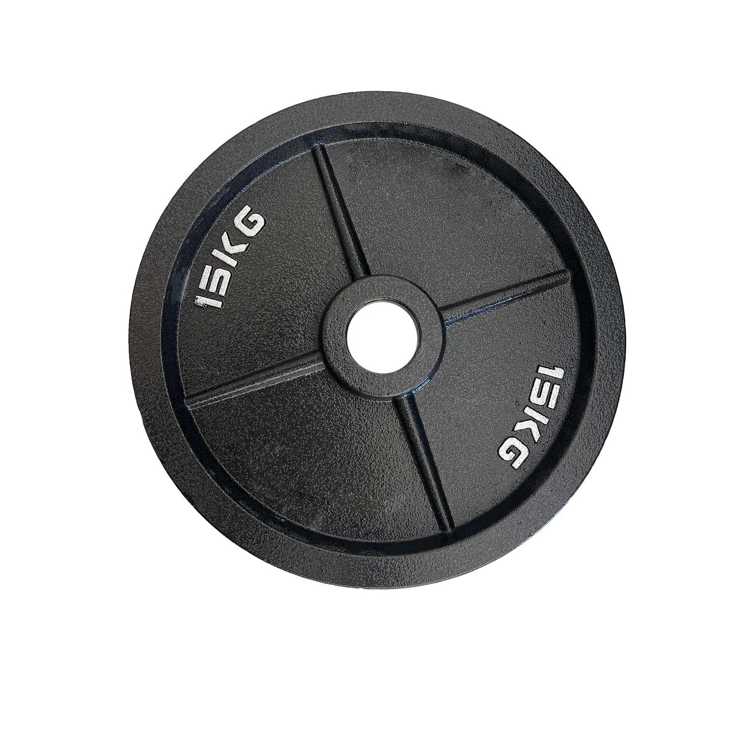 Black Cast Iron Olympic Weight Plates - 24/7 Gym Equipment