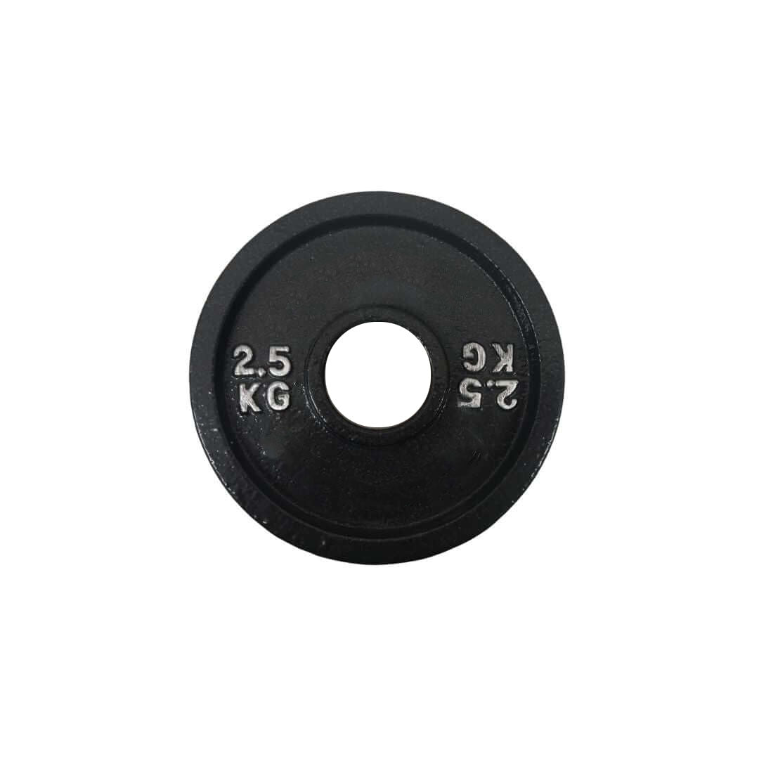 Black Cast Iron Olympic Weight Plates - 24/7 Gym Equipment