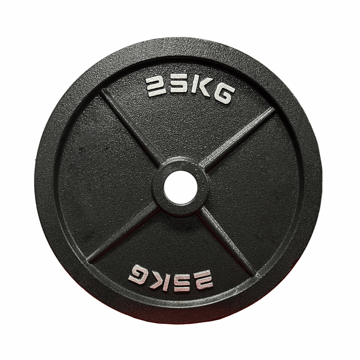 Black Cast Iron Olympic Weight Plates - 24/7 Gym Equipment
