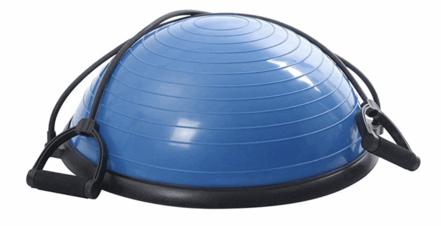 Bosu Ball with Detachable Resistance Bands - 24/7 Gym Equipment