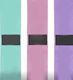 Colour Fabric Resistance Bands Set of 3 - 24/7 Gym Equipment