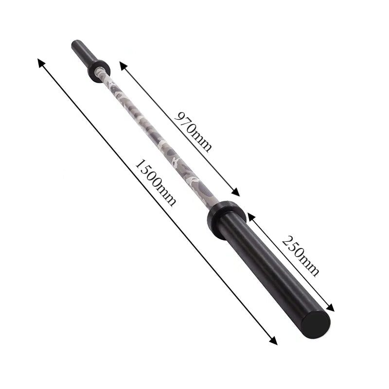 Compact 150cm Olympic Barbell – Camo - 24/7 Gym Equipment
