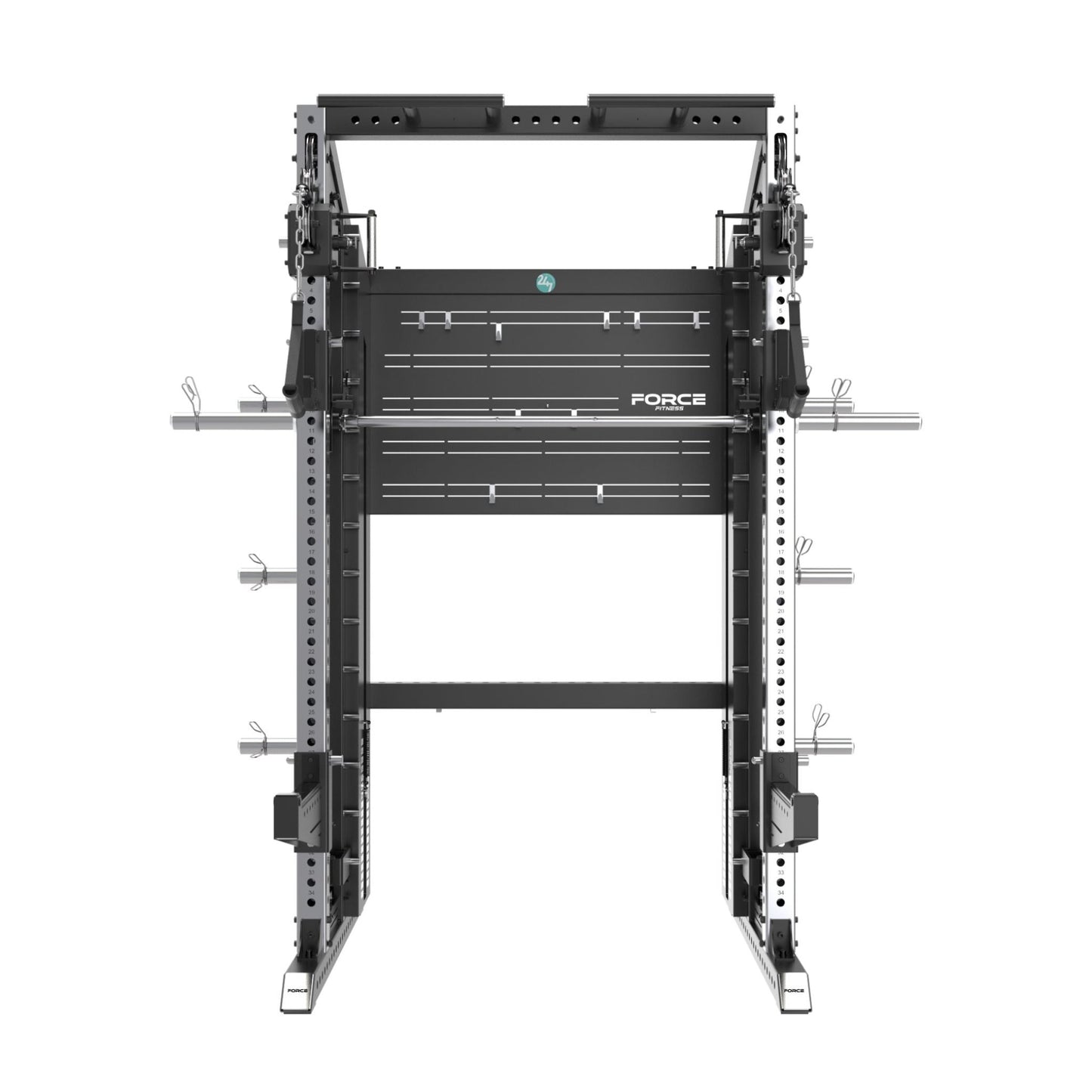 G25 FUNCTIONAL SMITH MACHINE WITH WEIGHT STACKS - 24/7 Gym Equipment