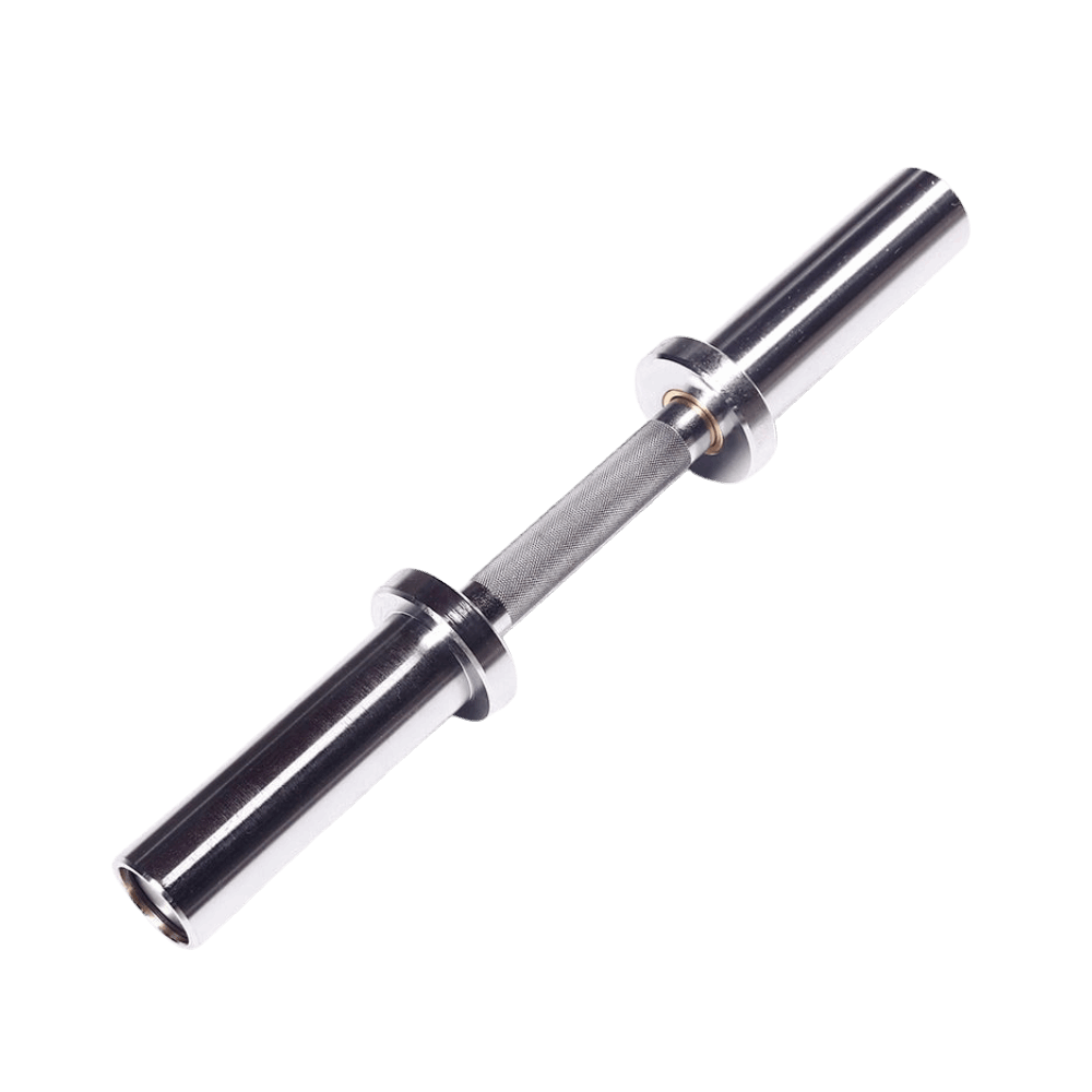 Olympic Dumbbell Handle 50mm – Chrome Gym Bar for Home & Commercial Use - 24/7 Gym Equipment