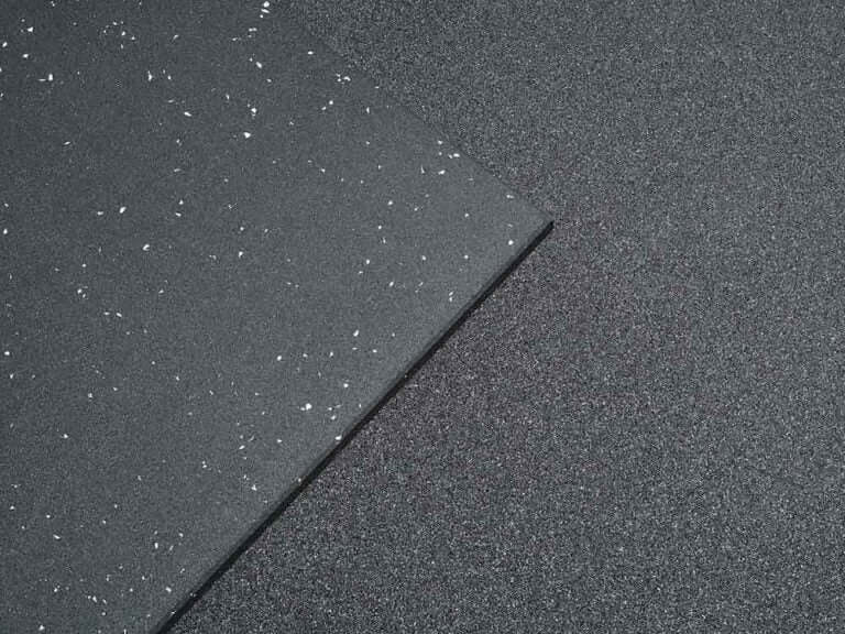 Premium Gym Flooring - White Flecks (1mx1mx15mm) - 24/7 Gym Equipment