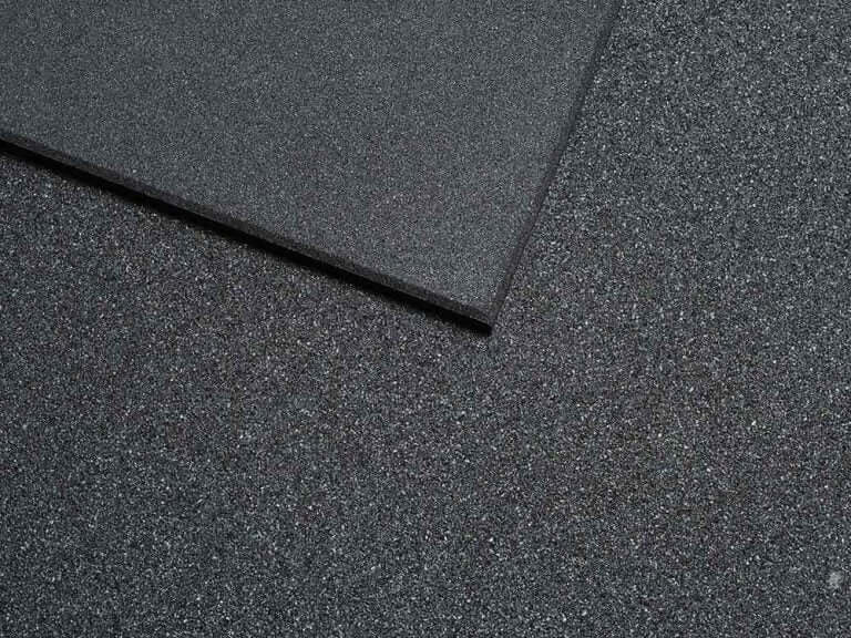 Premium Gym mats - 1m x 1m x 20mm black rubber floor tiles for commercial gyms - Black (1mx1mx20mm) - 24/7 Gym Equipment