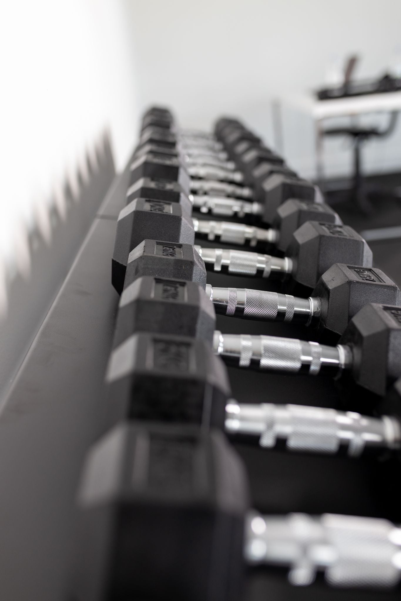 37.5 KG HEX DUMBBELLRUBBER COATED - PAIRS - 24/7 Gym Equipment