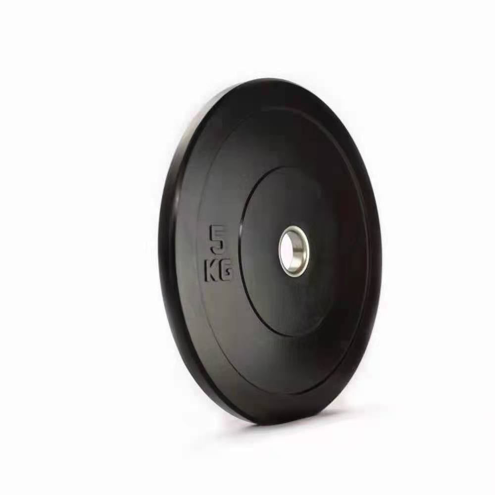 All Black Olympic Bumper Plate - Single plate - 24/7 Gym Equipment