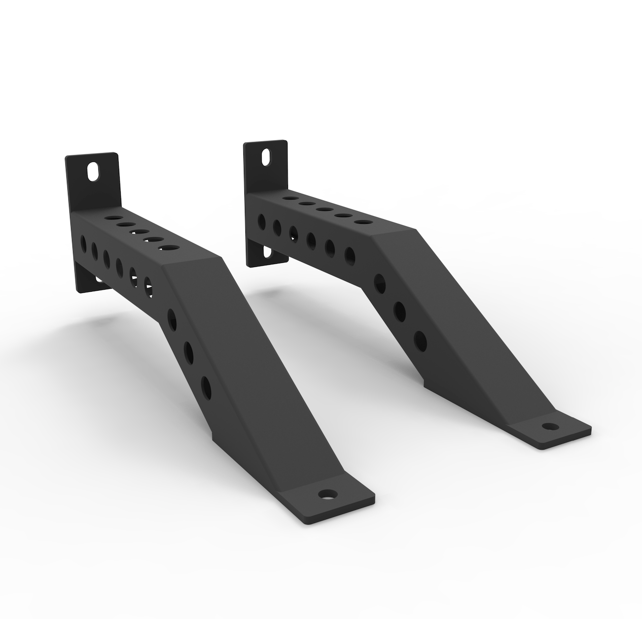 Power Rack Front Foot Extension (Pair) - 24/7 Gym Equipment