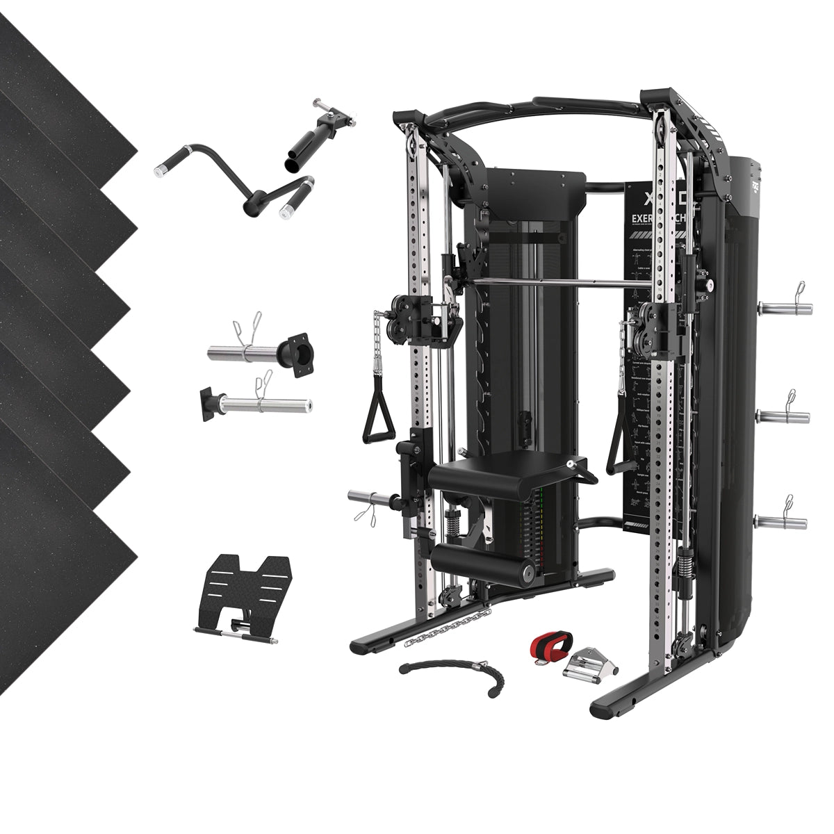XC10 Functional Trainer Smith Machine – All-in-One Strength Station with Attachments