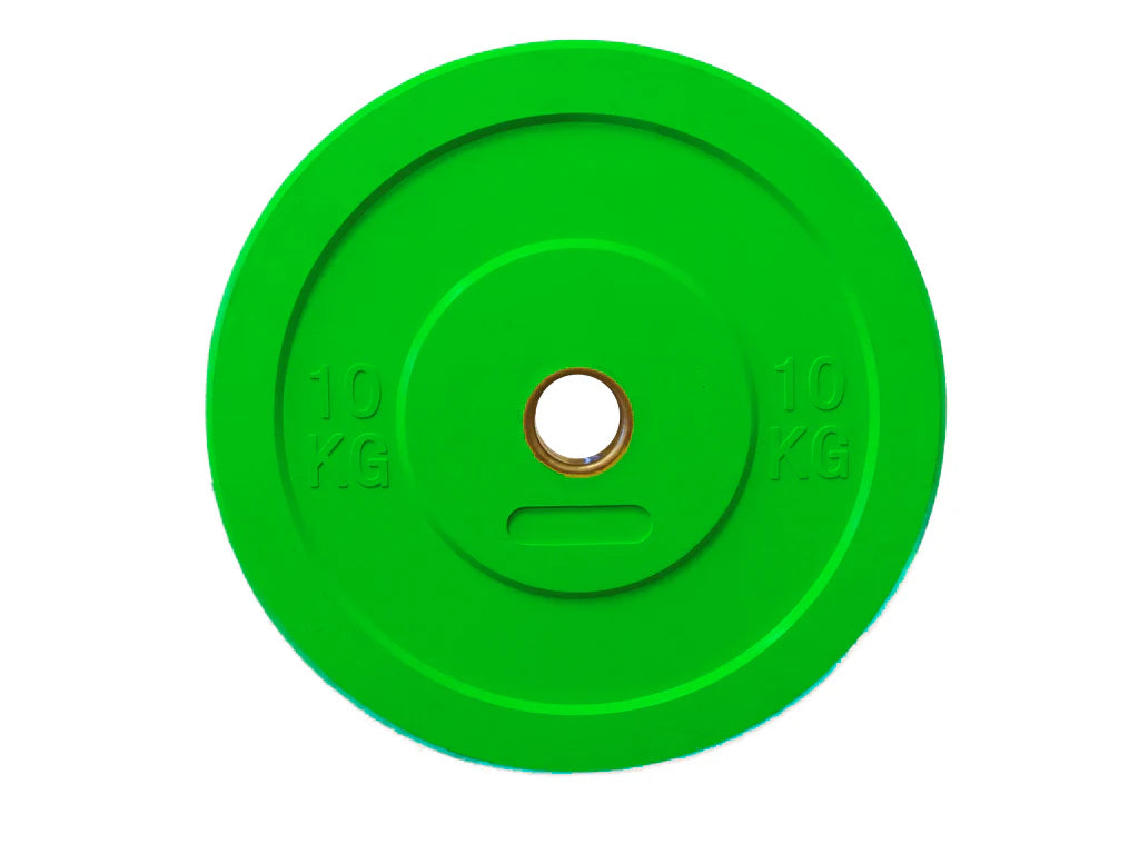 Coloured Olympic Bumper Plates (Pairs) | 5kg–25kg | Steel Insert Hub
