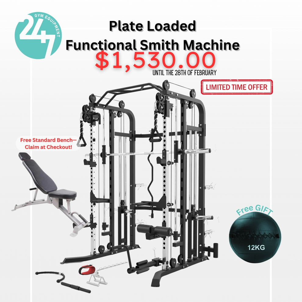 Plate Loaded Functional Smith Machine – 24/7 Gym Equipment