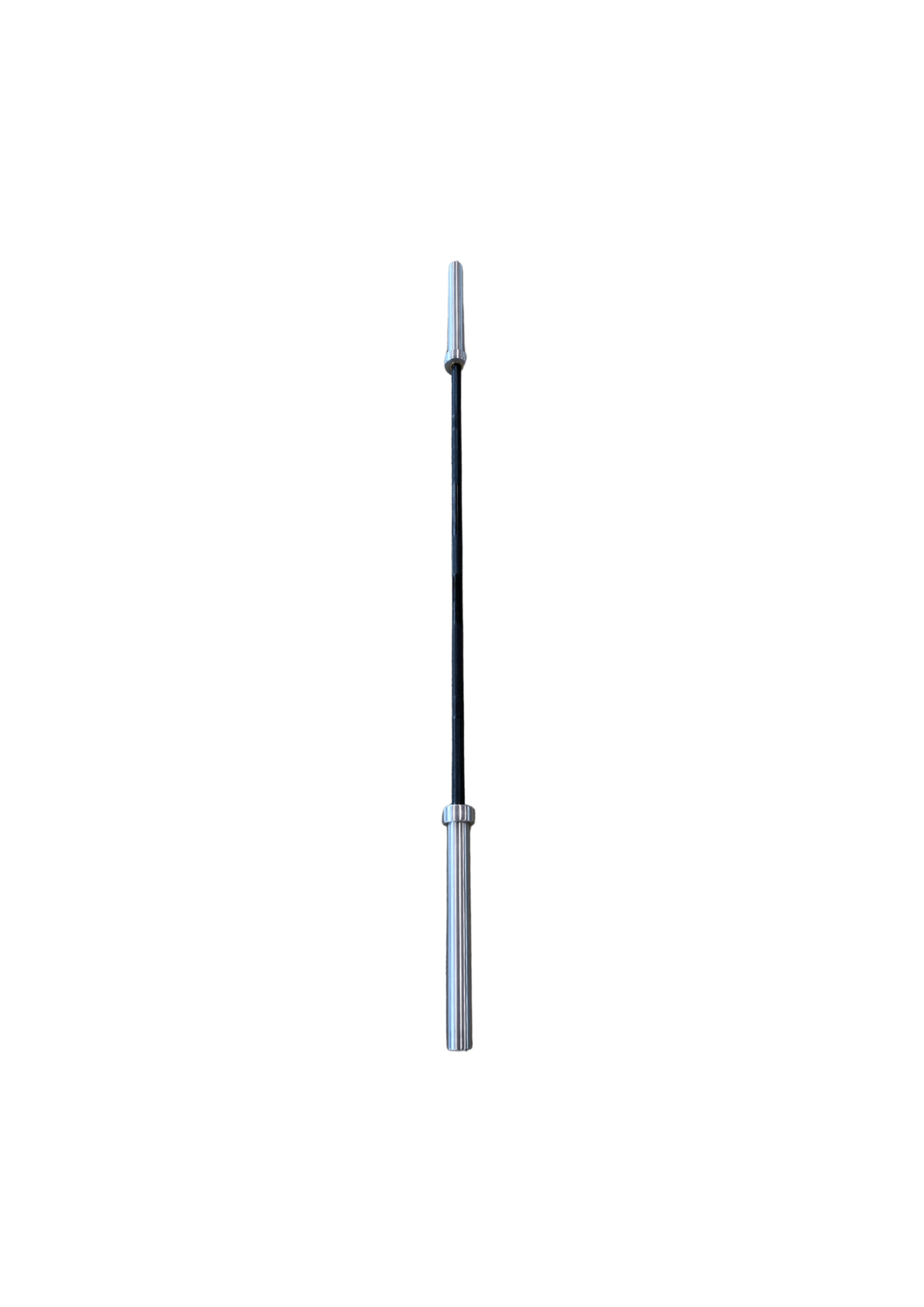 20KG Elite Olympic Barbell, black zinc finish, 7ft length, 1000LB / 453KG rating badge beside 20KG barbell - 24/7 Gym Equipment