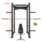 Power rack bundle with barbell and bench
