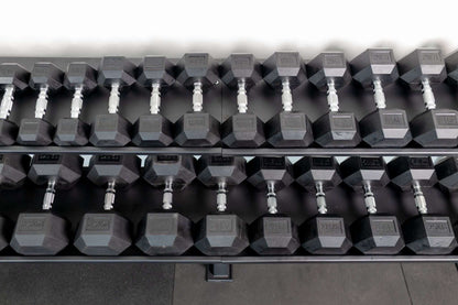 25 KG HEX DUMBBELLRUBBER COATED - PAIRS - 24/7 Gym Equipment