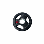 25KG Tri - Grip Olympic Plate – Rubber - Coated & Olympic - Sized Centre Hole - 24/7 Gym Equipment