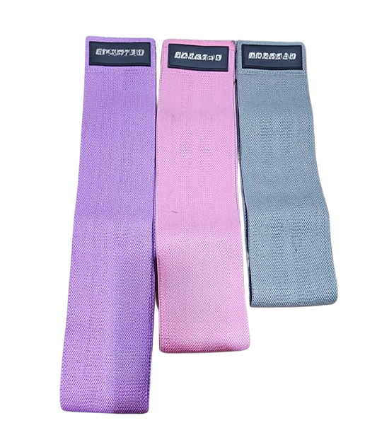 Colour Fabric Resistance Bands - Set of 3