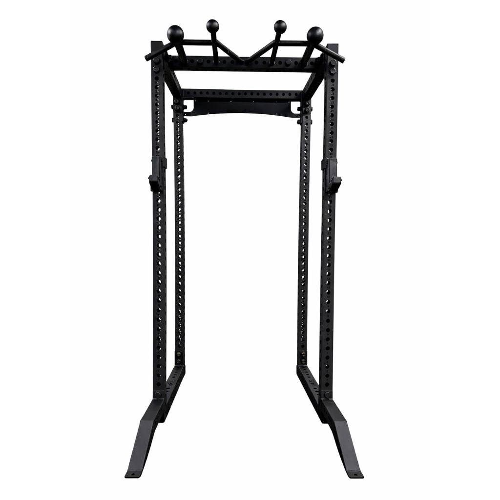 Beast Power Rack with dimensions — 235cm height, 119cm outer width, 103cm inner width, 150cm depth — commercial 75x75x3mm steel power cage
