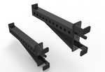 Close-up of the ultra-high-molecular-weight polyethylene (UHMW) lining on the BEAST safety arm, designed to protect barbells from scratches and dents.