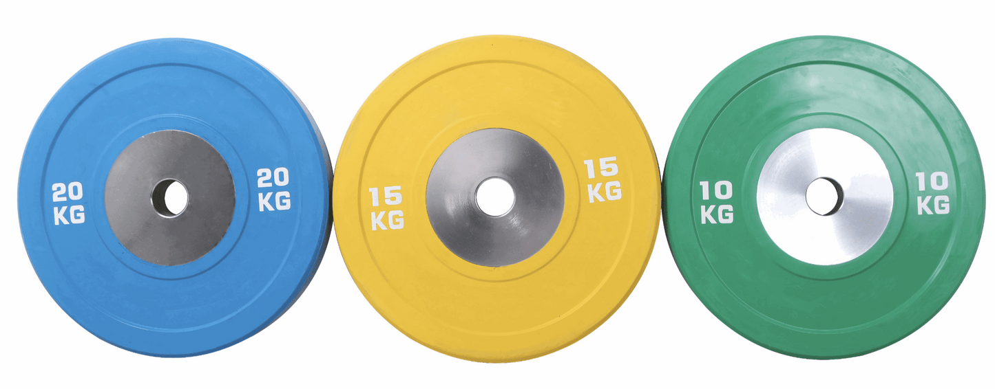 Competition Olympic Bumper Plates – Colour-Coded Weightlifting Plates Australia