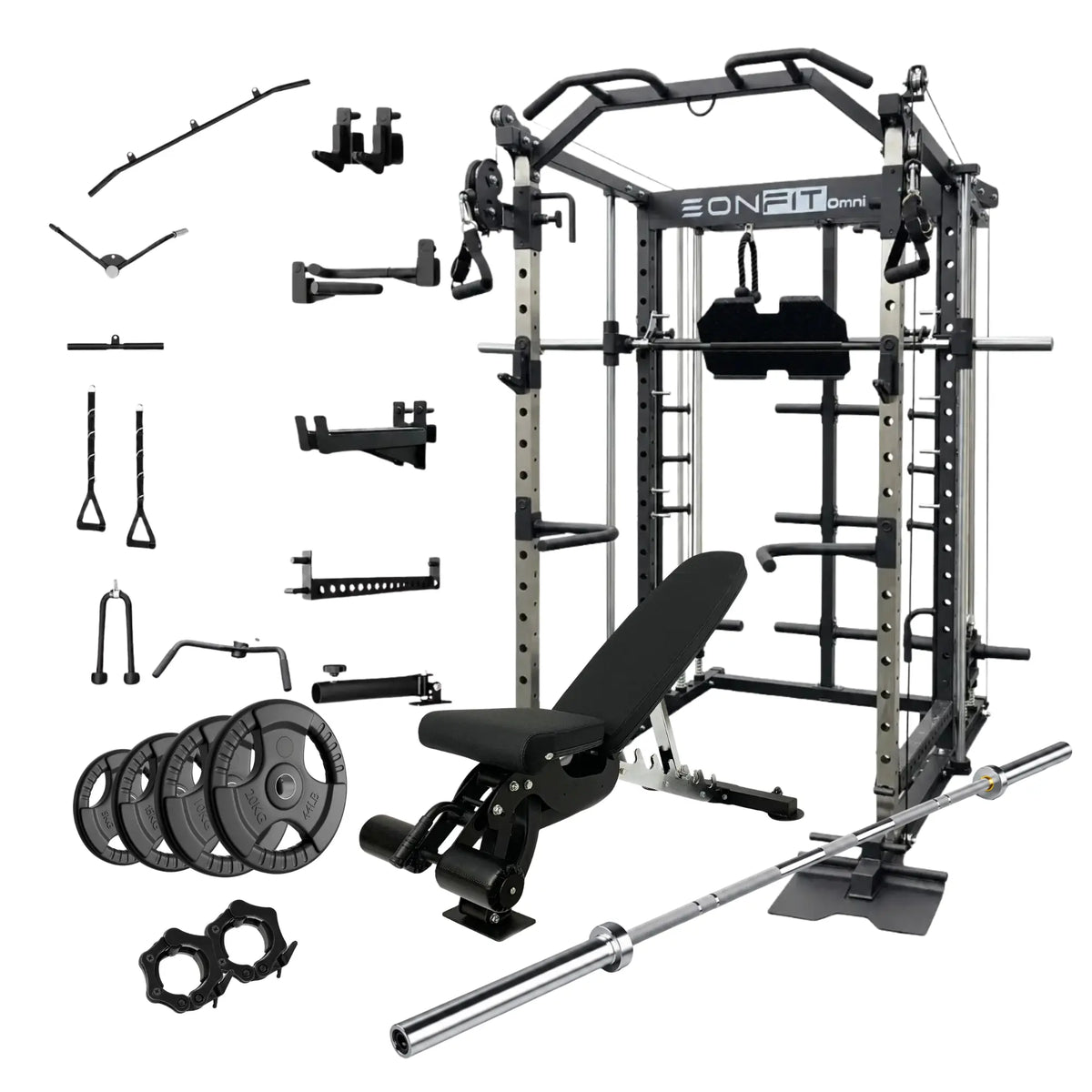 E5 bundle with Bench and plate and barbell