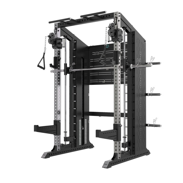XG75 Functional Trainer — Smith Machine, Power Rack & Dual 90kg Cable System