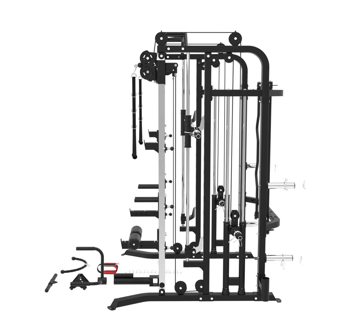 G5S plate-loaded functional trainer with Smith machine – side angle view
