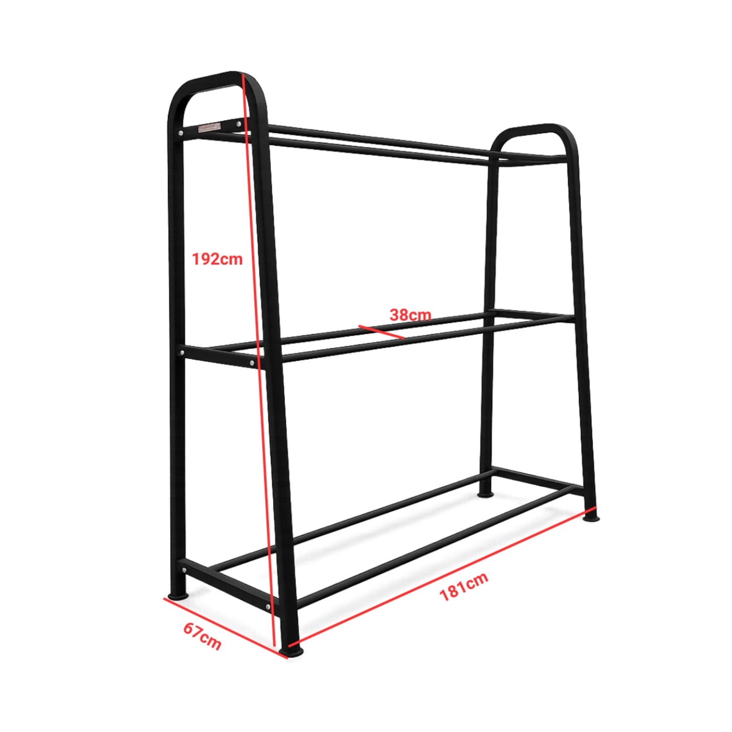 3-Tier Gym Ball Storage Rack — Showroom Demo Unit
