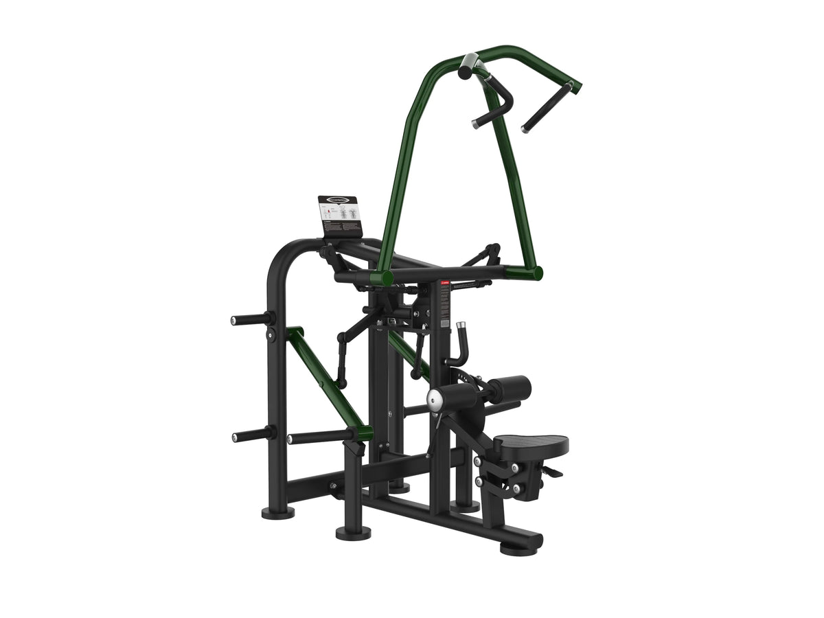 Iron Bark A703 Lat Pull Down — commercial plate-loaded back machine for Australian gyms