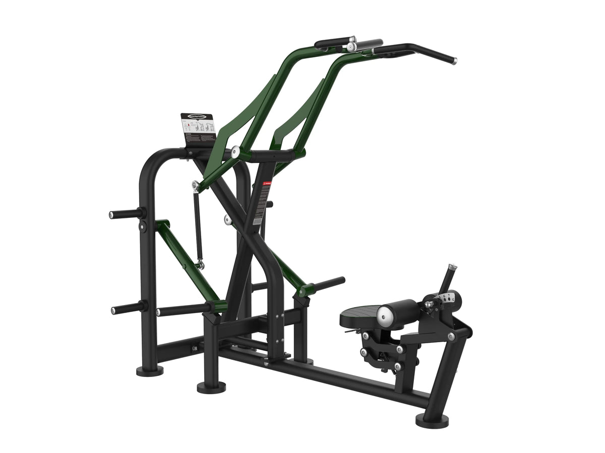 Iron Bark A705 High Pull — commercial plate-loaded back machine for Australian gyms