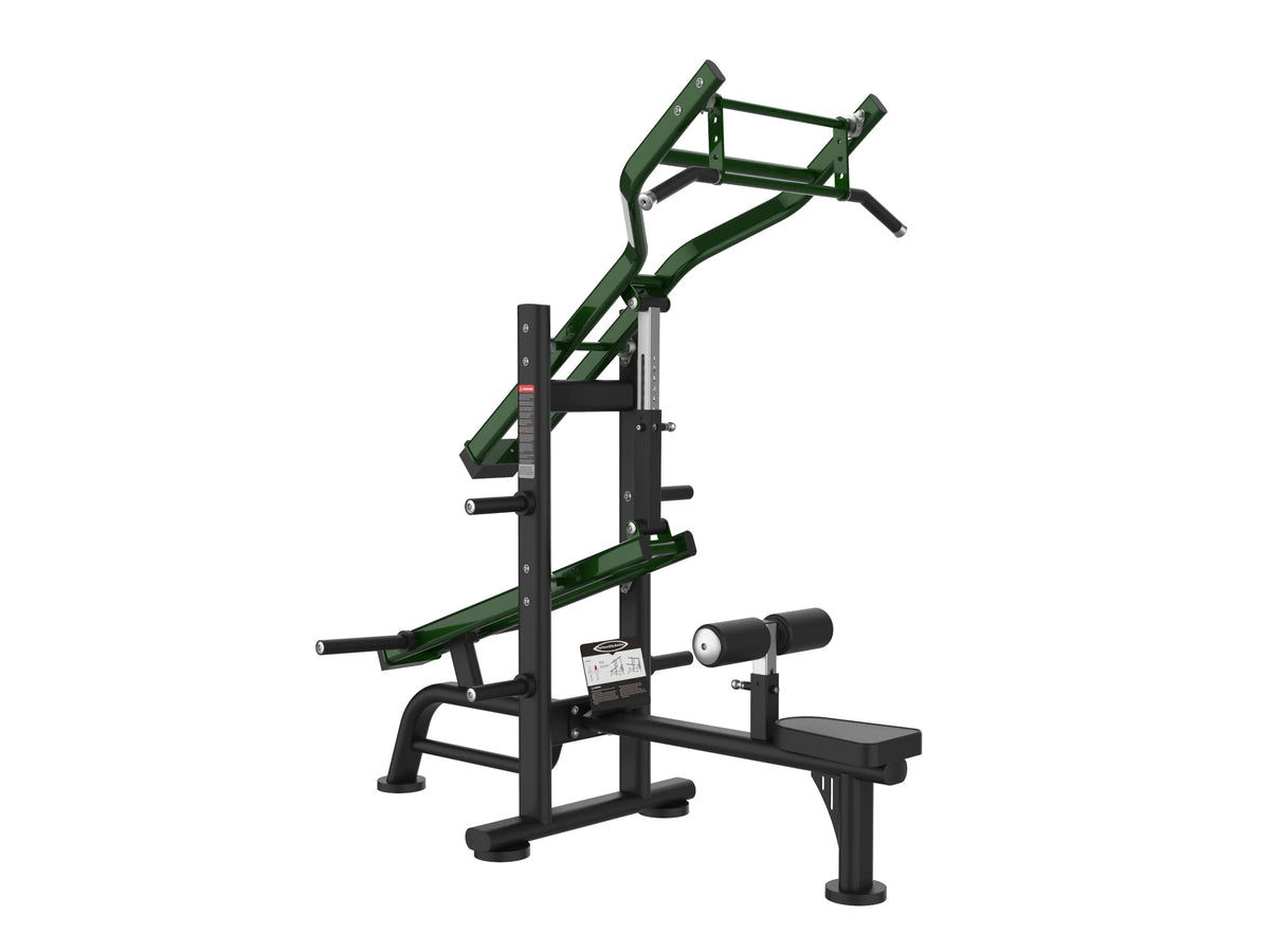 Iron Bark A709 High Pull — commercial plate-loaded back machine for Australian gyms