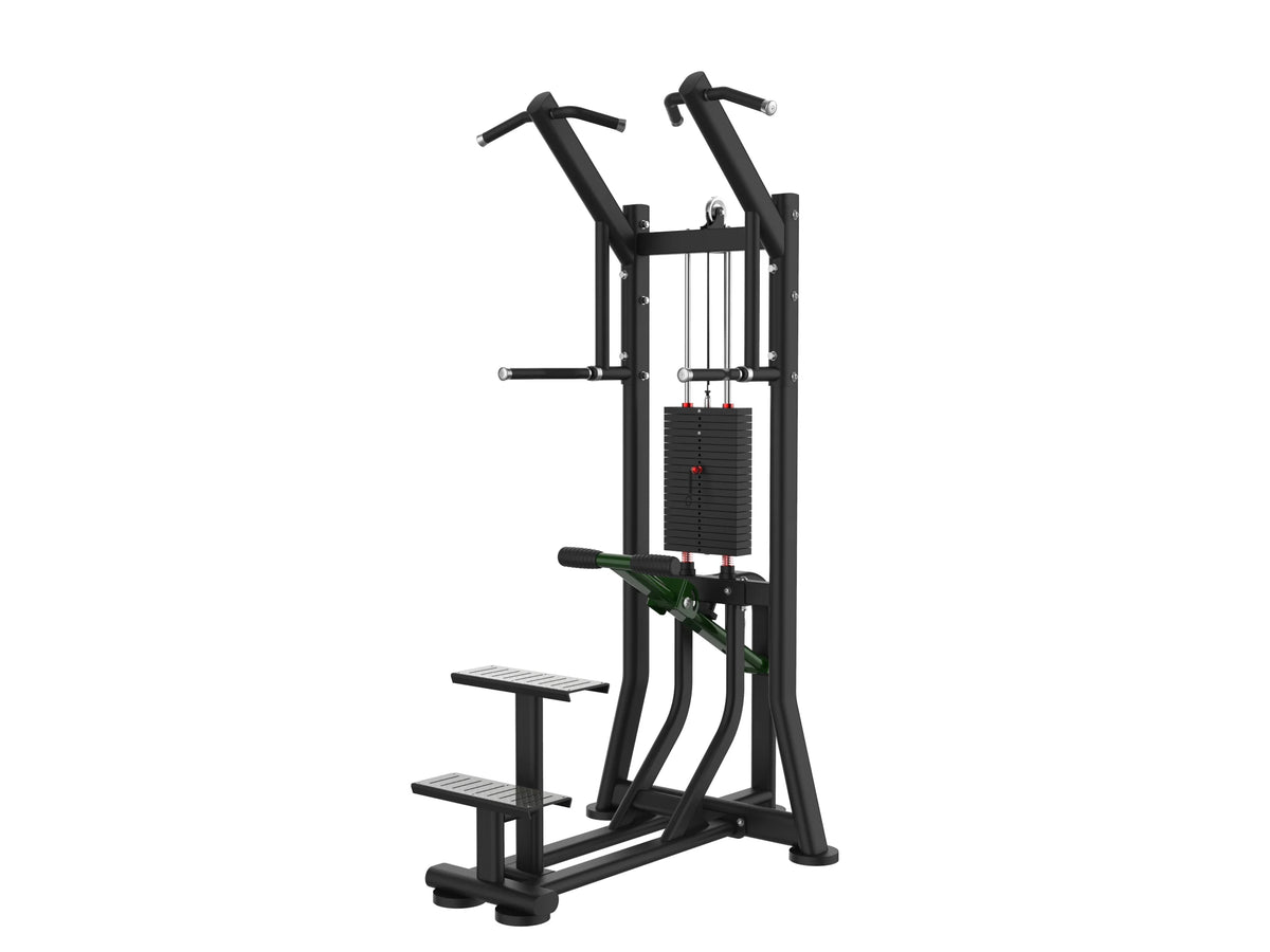Iron Bark A7112 Standing Pull-Up Assistance Exercise — commercial pin-loaded back machine for Australian gyms