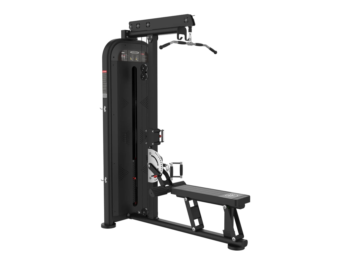 Iron Bark A7113 High & Low Pull — commercial pin-loaded back machine for Australian gyms