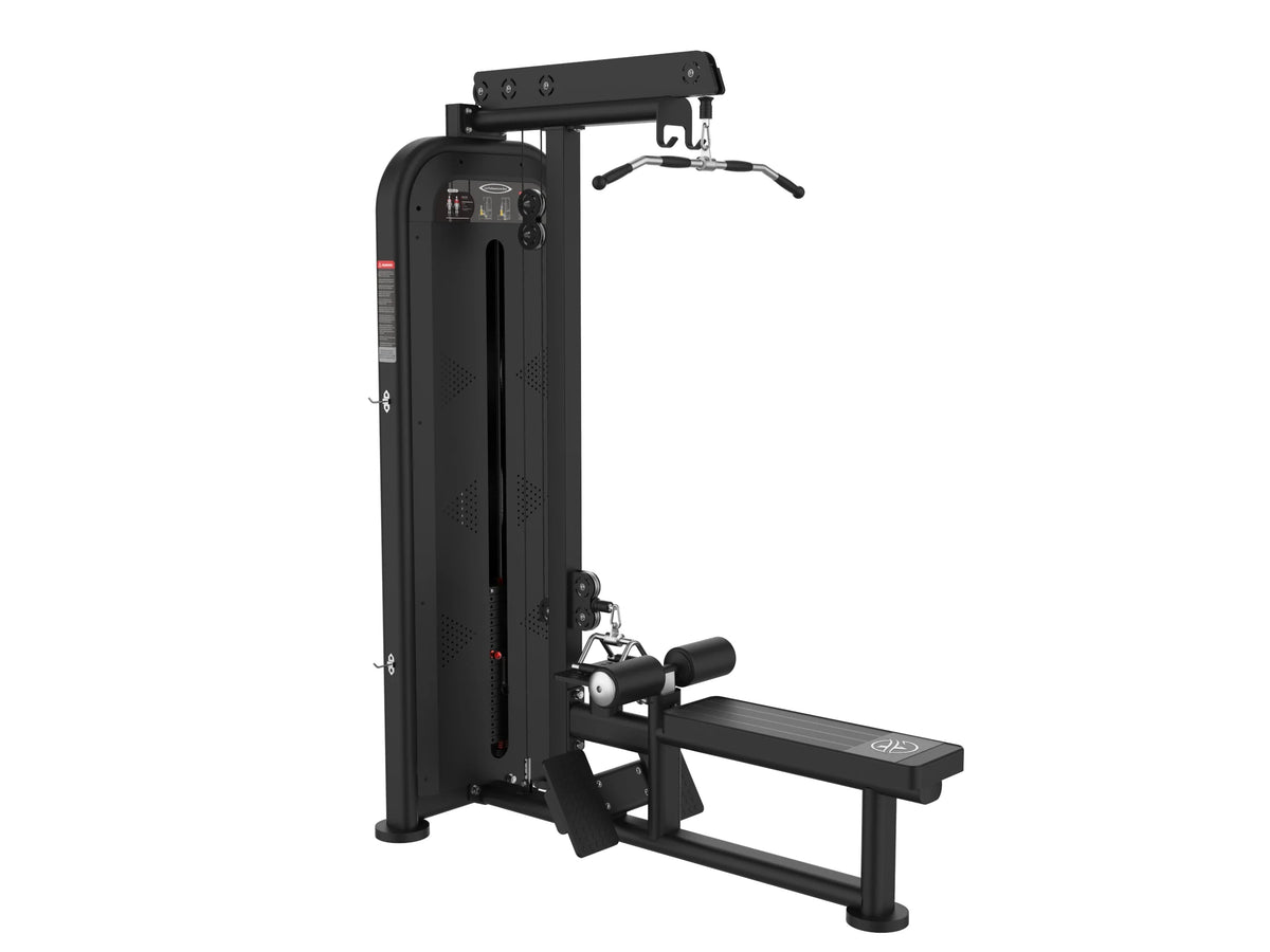 Iron Bark A7114 High & Low Pull — commercial pin-loaded back machine for Australian gyms