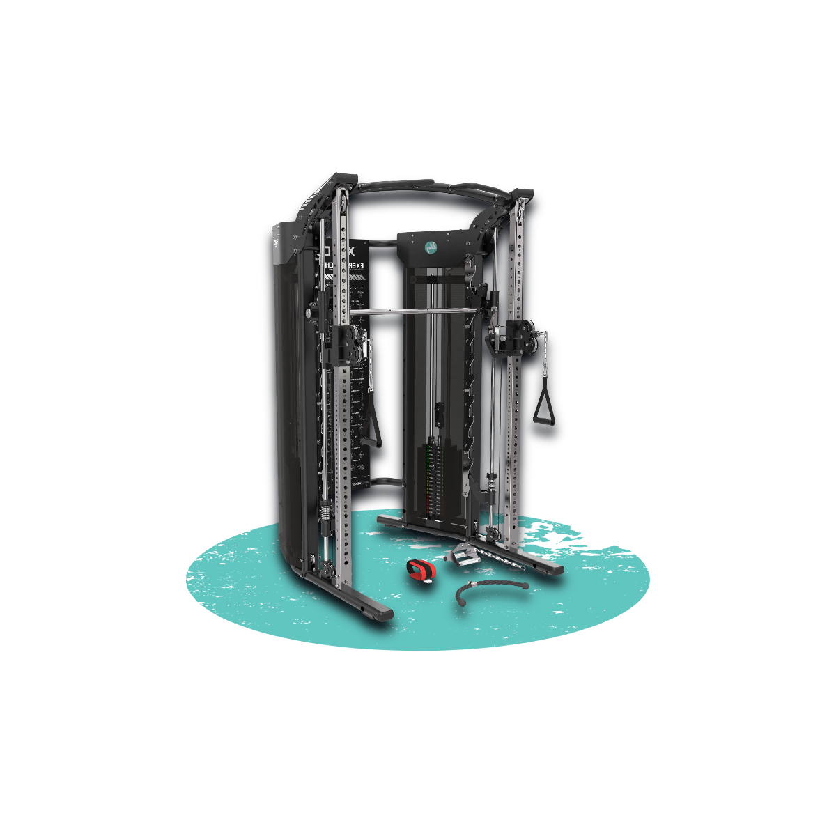 XC10 Commercial functional trainer with Smith machine and dual adjustable pulleys for home and gym use