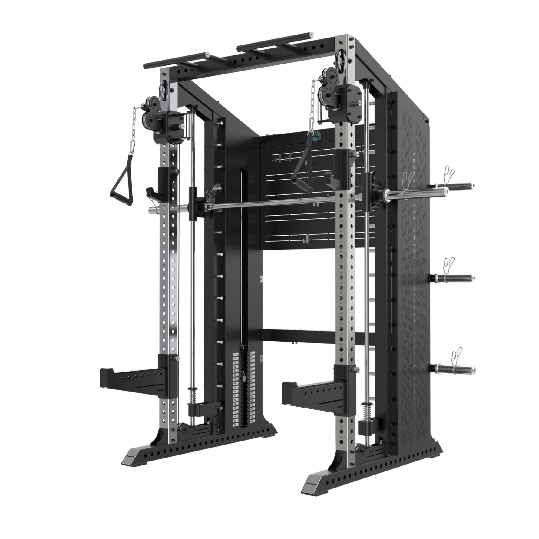 XG75 functional trainer with Smith machine, power rack and dual 90kg weight stacks