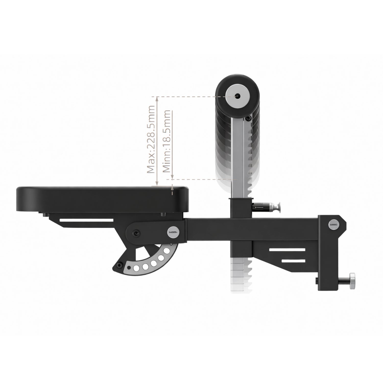 Commercial-grade lat seat attachment for XG90 gym station, featuring thick foam thigh rollers and matte black steel frame