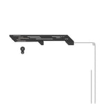 Seated lat pulldown attachment for XG90 and XG75 gym stations, featuring a padded seat, adjustable height thigh restraint, footplate, and overhead pulley arm with a wide-grip bar
