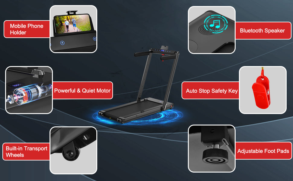 Folding 2 in 1 Treadmill