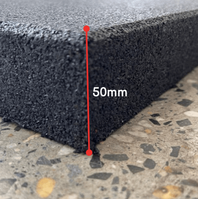Armadillo Armoured Silencer Rubber Gym Flooring - 50mm - 24/7 Gym Equipment