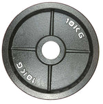 Black Cast Iron Olympic Weight Plates - 24/7 Gym Equipment