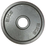 Black Cast Iron Olympic Weight Plates - 24/7 Gym Equipment