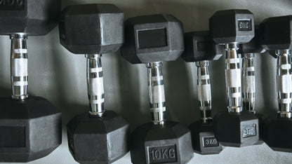 Commercial Grade Dumbbell Set (5kg–35kg) with Storage Rack & Barbell Holders - 24/7 Gym Equipment